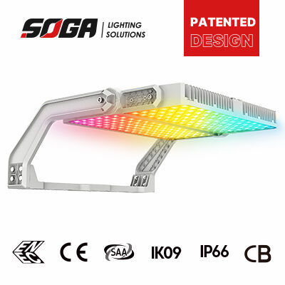 Standard 20KV Surge Protection LED Indoor Sports Lighting with DALI Dimming Solutions and Multiple Beam Angles 9 13 18 30 55 Degrees
